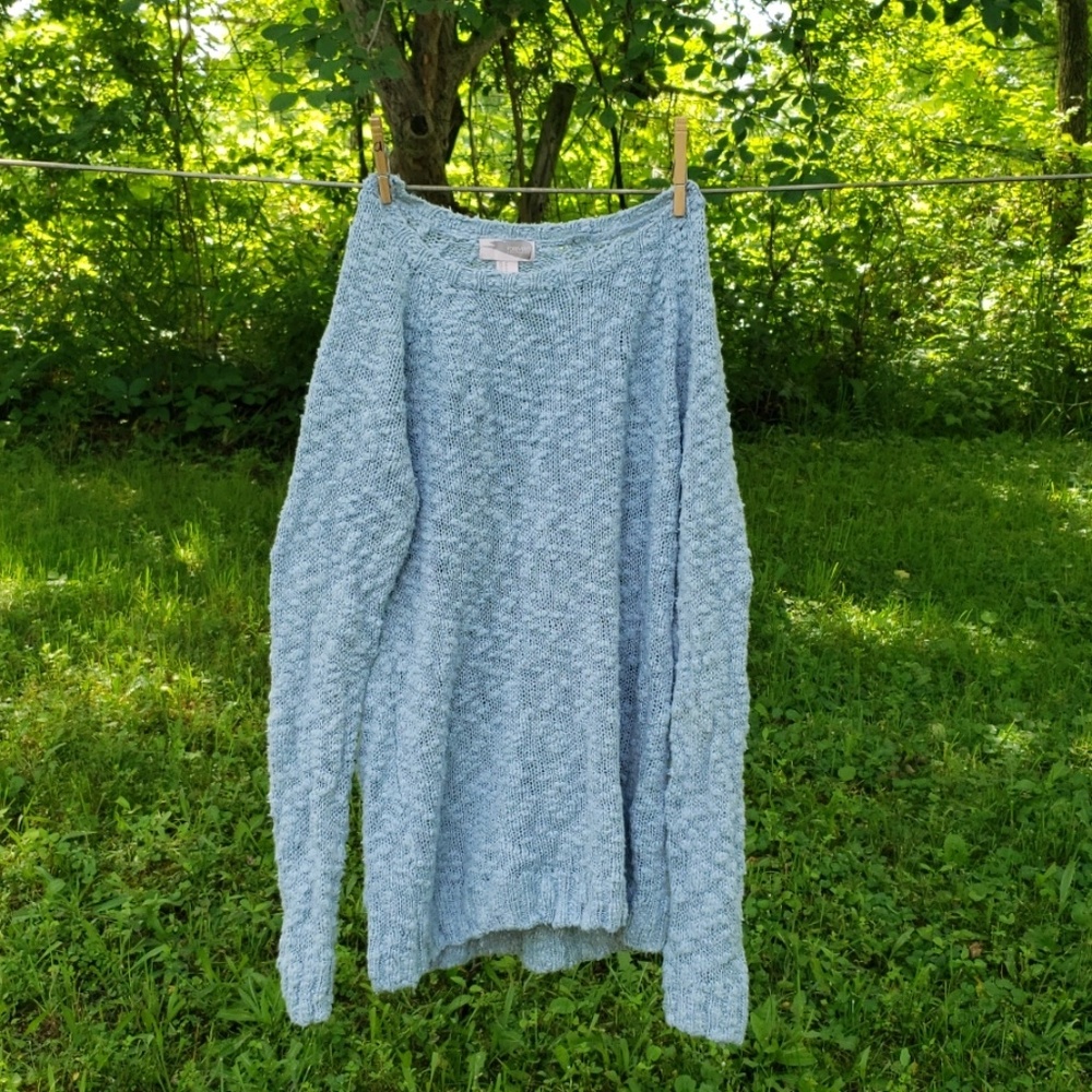 Oversize light blue Forever21 sweater